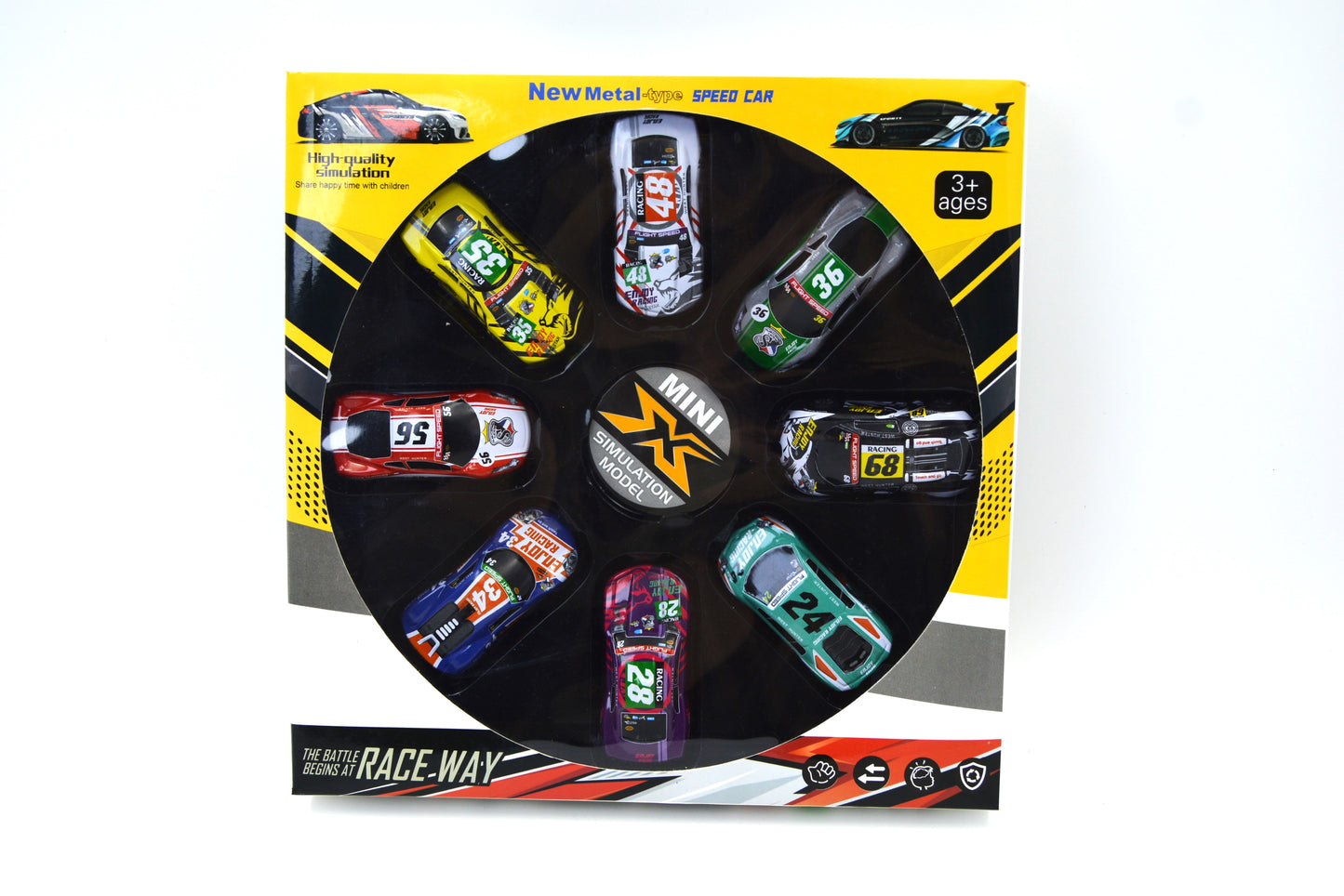 Flips Pull Back Car Die Cast Car Toys for 3-6 Year Old Boys